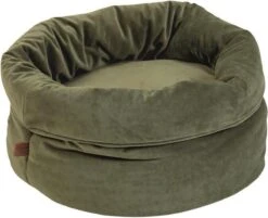 Designed By Lotte Fluco Kattenmand - Fluweel - Groen - 45x45x35 Cm -Kattenspeelgoed Winkel 1200x976 3