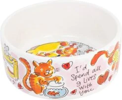 Blond Amsterdam - Kattenvoerbak - Wit - Ø 15,5 Cm -Kattenspeelgoed Winkel 1200x991