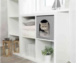 Trixie Kattenmand Iglo Ella Grijs - 33X33X37 CM -Kattenspeelgoed Winkel 1200x995 4