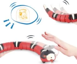 Otiume Interactief Kattenspeeltje - Kattenspeelgoed - Bewegende Slang Speelgoed - USB Oplaadbaar - Rood -Kattenspeelgoed Winkel 1200x995 5