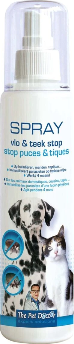 BSI The Pet Doctor - Vlo En Teek Stop Spray - Honden - Dierenverzorging - Voor De Afweer Van Teken, Vlooien En Andere Insecten Bij Honden En Katten - 200 Ml -Kattenspeelgoed Winkel 260x1200