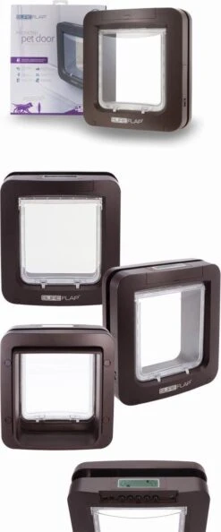 SureFlap Microchip Huisdierluik L - Bruin - 18 X 17 Cm -Kattenspeelgoed Winkel 499x1200