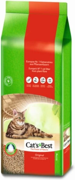 Cat's Best Oko Plus Korrels - Kattenbakvulling - 40 L -Kattenspeelgoed Winkel 500x1200