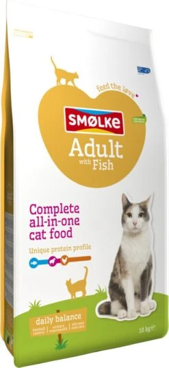 Smolke Adult Fish & Rice 10 Kg - Kat -Kattenspeelgoed Winkel 553x1200