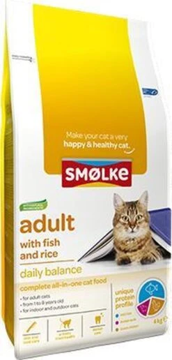 Smolke Adult Fish & Rice 10 Kg - Kat -Kattenspeelgoed Winkel 574x1200