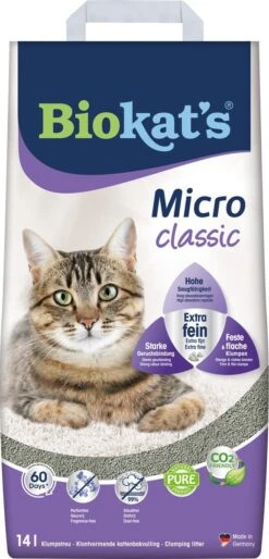 Biokat's Micro Classic Lentegeur - Kattenbakvulling - 2 X 14 L -Kattenspeelgoed Winkel 577x1200