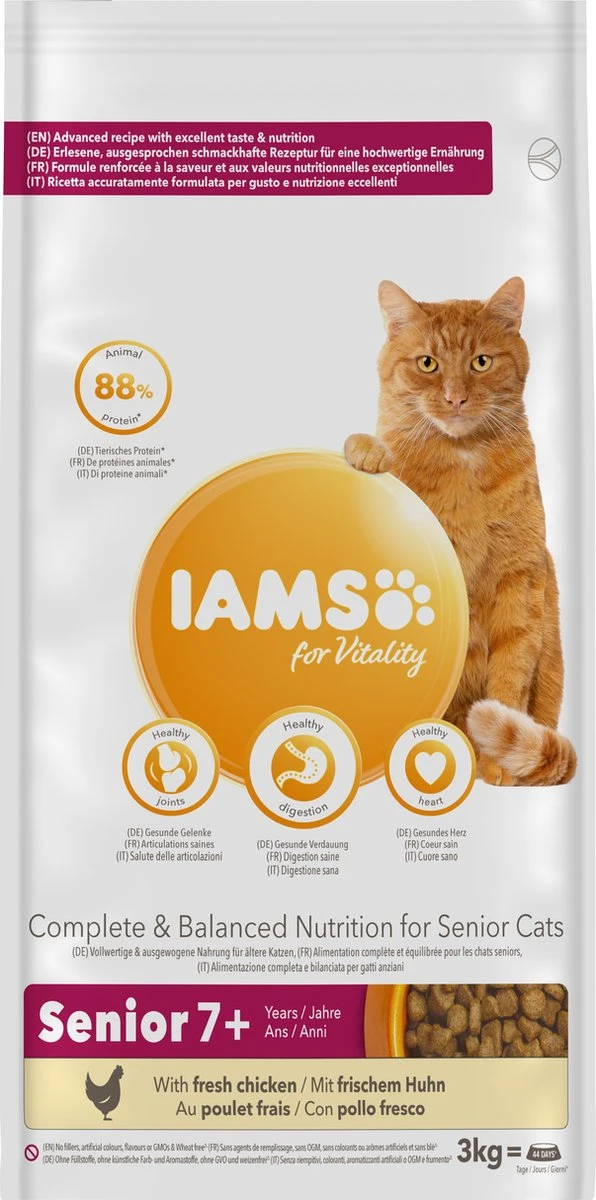 Iams Cat Senior - Kip - 3 Kg 3 Iams Cat Senior - Kip - 3 Kg