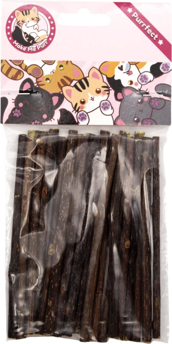 Make Me Purr Matatabi Sticks (20 Stuks) - Silver Vine Kattenkruid Stokjes - Catnip Effect Kauwstokjes - Kattensnack Kattensnoepjes - Kattenspeelgoed Kattenspeeltjes 8 Make Me Purr Matatabi Sticks (20 Stuks) - Silver Vine Kattenkruid Stokjes - Catnip Effect Kauwstokjes - Kattensnack Kattensnoepjes - Kattenspeelgoed Kattenspeeltjes - Afbeelding 6
