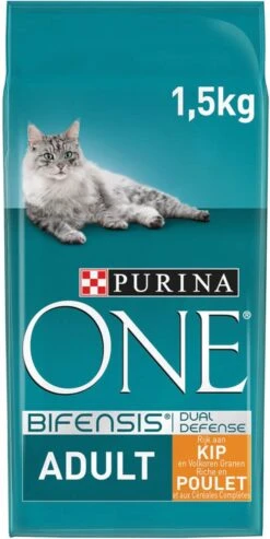 Purina One PURINA® ONE Adult Rijk Aan Kip & Volkoren Granen Brokjes 1,5 Kg -Kattenspeelgoed Winkel 601x1200