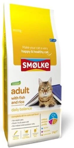 Smolke Adult Fish & Rice 10 Kg - Kat -Kattenspeelgoed Winkel 604x1200