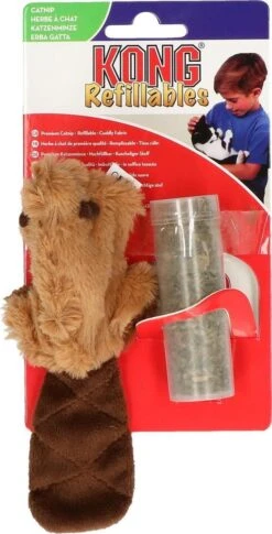 Kong Kat Catnip Bever - Speelmuis - Bruin - 3,8 X 4,5 X 4,2 -Kattenspeelgoed Winkel 611x1200 1