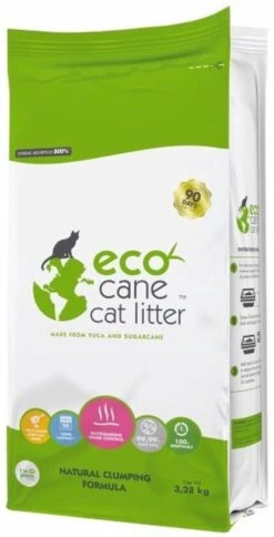 Eco Cane Kattenbakvulling 3,28kg 12 Eco Cane Kattenbakvulling 3,28kg -Kattenspeelgoed Winkel 613x1200