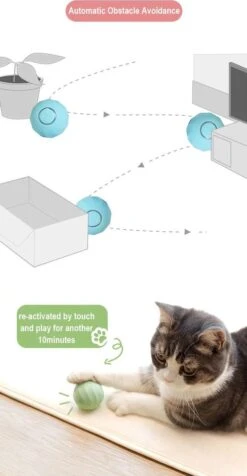 Cheerble | Mini Bal 3.0 | Roze | Zelf Rollende Bal Voor Katten | 3 Automatische Speelmodi | Interactief En Intelligentie Kattenspeelgoed | Kattenspeeltje -Kattenspeelgoed Winkel 623x1200 1