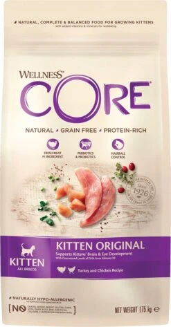 Wellness Core Grain Free Kitten - Kalkoen & Kip - Kattenvoer - 1.75 Kg -Kattenspeelgoed Winkel 627x1200 2