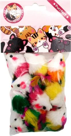 Make Me Purr Fluffy Muizen Met Veer (10 Stuks) - Kattenspeeltjes - Kattenspeelgoed - Speelgoed Voor Katten - Kat Speeltje Muis - Kitten Speeltjes Muisjes -Kattenspeelgoed Winkel 631x1200 5