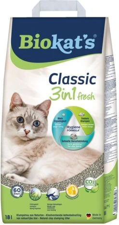 Biokat's Classic Fresh 3in1 - 18 L - Kattenbakvulling - Klontvormend - Lente Geur 15 Biokat's Classic Fresh 3in1 - 18 L - Kattenbakvulling - Klontvormend - Lente Geur -Kattenspeelgoed Winkel 637x1200