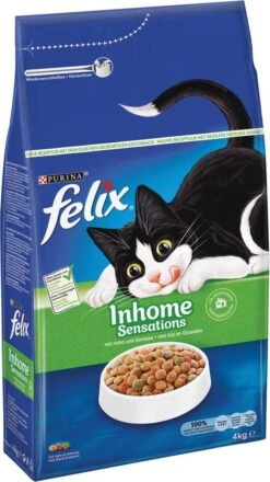 Felix Inhome Sensations - Katten Droogvoer Kip, Granen & Tuingroenten - 4kg