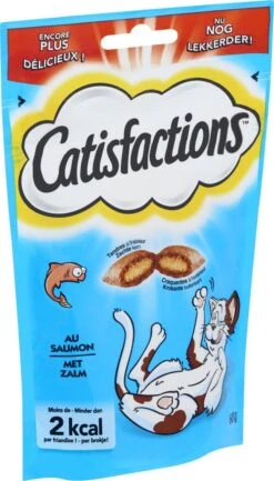 Catisfactions Kattensnack - Zalm - 6 X 60 Gr -Kattenspeelgoed Winkel 684x1200