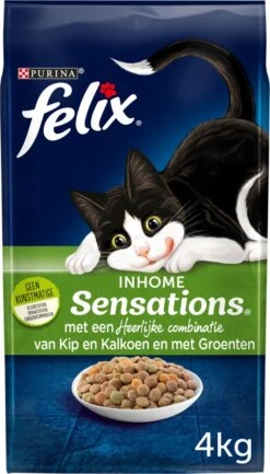 Felix Inhome Sensations - Katten Droogvoer Kip, Granen & Tuingroenten - 4kg -Kattenspeelgoed Winkel 685x1200