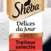 Sheba Delices Du Jour In Saus Katten Natvoer - Rund & Kip - 36 X 50 Gr -Kattenspeelgoed Winkel 695x1200