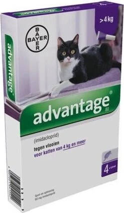 Bayer Advantage 40 Tegen Vlooien - <4kg - 4 X 0,4 Ml - Adult -Kattenspeelgoed Winkel 701x1200 1