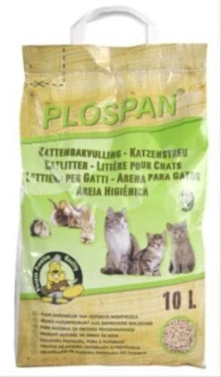 Plospan Houtkorrel Kattenbakvulling - 10 Ltr -Kattenspeelgoed Winkel 705x1200 1