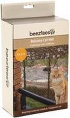 Beeztees - Kattennet - Voor Balkon - Transparant - 8x3 M -Kattenspeelgoed Winkel 720x1200