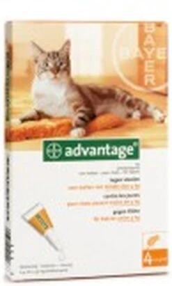 Bayer Advantage 40 Tegen Vlooien - <4kg - 4 X 0,4 Ml - Adult -Kattenspeelgoed Winkel 722x1200