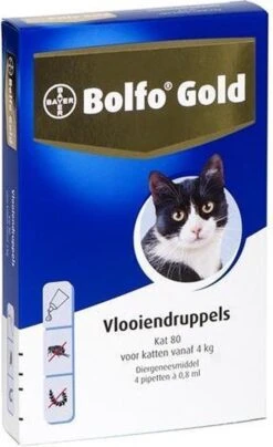 Bayer Bolfo Gold 40 Anti Vlooienmiddel - Kat - 0 Tot 4 Kg - 4 Pipetten -Kattenspeelgoed Winkel 734x1200 2