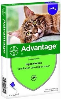 Bayer Advantage 40 Tegen Vlooien - <4kg - 4 X 0,4 Ml - Adult -Kattenspeelgoed Winkel 739x1200 1
