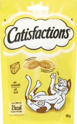 Catisfactions Kattensnoepjes - Kaas - Kattensnack - 60 G - 1 Zakje -Kattenspeelgoed Winkel 746x1200 1