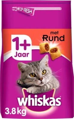 Whiskas 1+ Adult Katten Droogvoer - Rund - 3,8 Kg -Kattenspeelgoed Winkel 751x1200 1