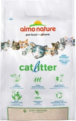 Almo Nature Zuinige Kattenbakvulling Klontvormend En Milieuvriendelijk - Inhoud 4,54 Kg -Kattenspeelgoed Winkel 755x1200