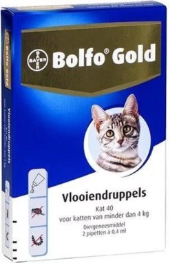 Bayer Bolfo Gold 40 Anti Vlooienmiddel - Kat - 0 Tot 4 Kg - 4 Pipetten -Kattenspeelgoed Winkel 776x1200 1