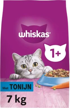 Whiskas 1+ Kattenbrokken - Tonijn - Zak 1 X 7 Kg -Kattenspeelgoed Winkel 781x1200