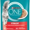 PURINA ONE Katten Natvoer Sterilcat Met Zalm & Wortelen In Saus, 85 G -Kattenspeelgoed Winkel 803x1200