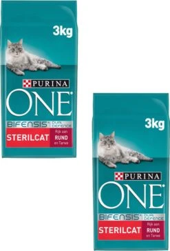 Purina One Sterilcat - Kattenvoer - 2 X Rund Granen 3 Kg -Kattenspeelgoed Winkel 815x1200
