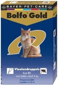 Bayer Bolfo Gold 80 Anti Vlooienmiddel - Kat - >4 Kg - 2 Pipetten 10 Bayer Bolfo Gold 80 Anti Vlooienmiddel - Kat - >4 Kg - 2 Pipetten -Kattenspeelgoed Winkel 818x1200