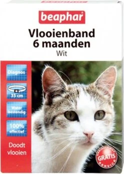Beaphar Vlooienband - Wit - 1 Stuk -Kattenspeelgoed Winkel 858x1200