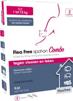 Flea Free Ectoline Duo Kat - Tegen Vlooien En Teken - 2 Pipetten -Kattenspeelgoed Winkel 866x1200 1