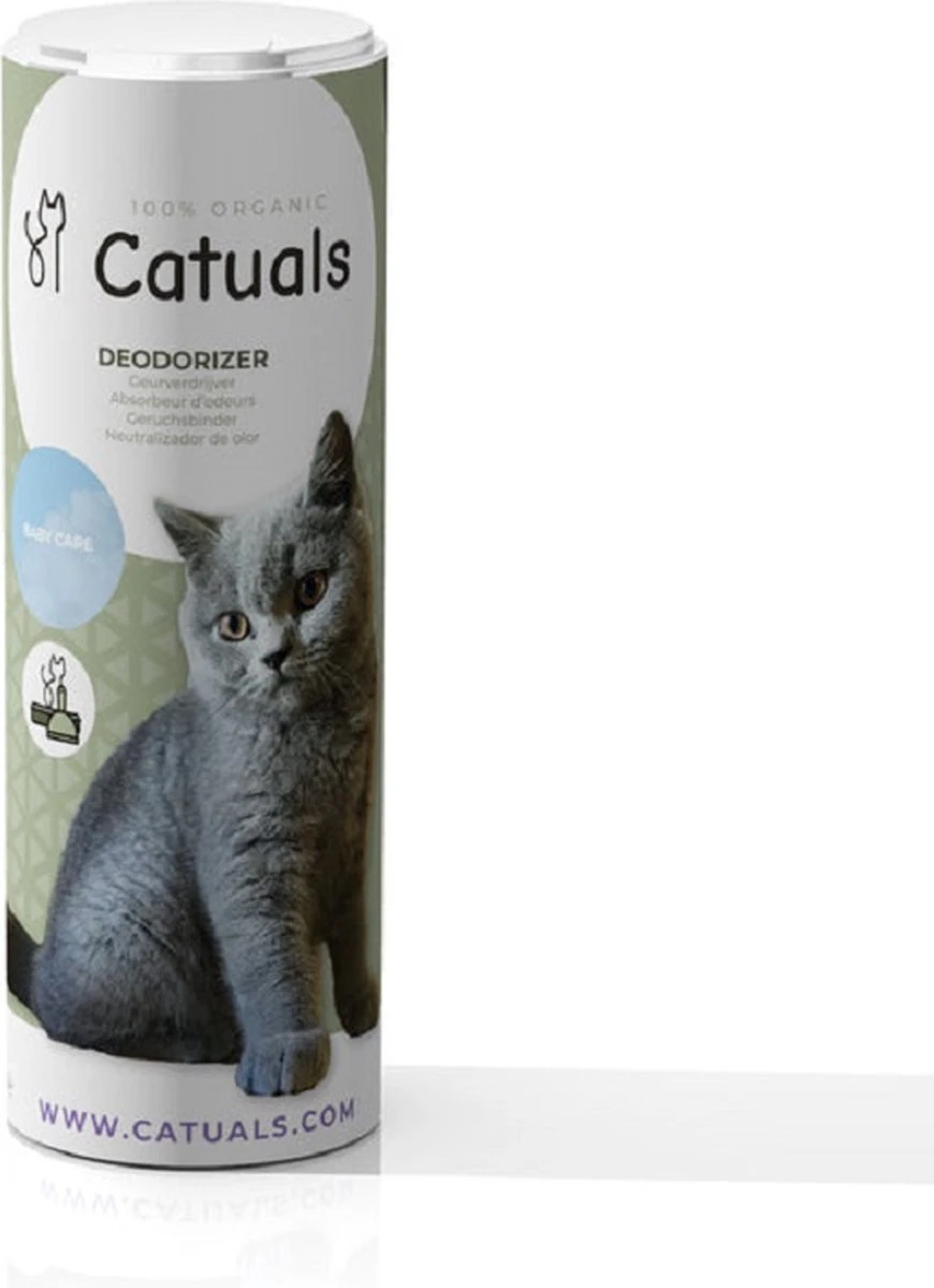 Catuals Kattenbakvulling Geurverdrijver - Neutraliseert Urinegeur Van Katten - Baby Care - 1kg 3 Catuals Kattenbakvulling Geurverdrijver - Neutraliseert Urinegeur Van Katten - Baby Care - 1kg