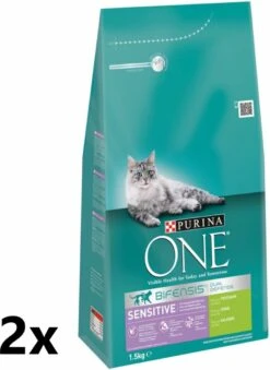 Purina One - Sensitive - Kalkoen - 2x1,5kg