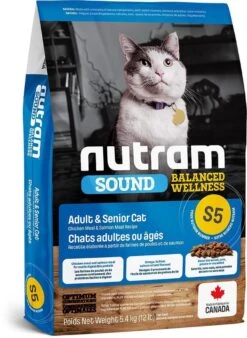 Nutram Kattenvoer Adult & Senior S5 5,4 Kg - Kat -Kattenspeelgoed Winkel 878x1200