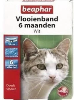 Beaphar Vlooienband - Wit - 1 Stuk -Kattenspeelgoed Winkel 884x1200
