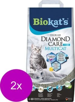 Biokat's Diamond Care Multicat - Kattenbakvulling - 2 X 8 L -Kattenspeelgoed Winkel 885x1200 2