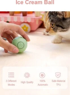 Cheerble | Mini Bal 3.0 | Roze | Zelf Rollende Bal Voor Katten | 3 Automatische Speelmodi | Interactief En Intelligentie Kattenspeelgoed | Kattenspeeltje -Kattenspeelgoed Winkel 885x1200 3
