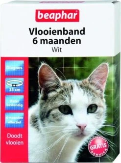 Beaphar Vlooienband - Wit - 1 Stuk -Kattenspeelgoed Winkel 892x1200