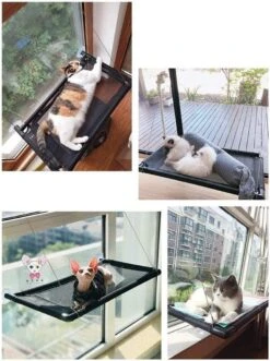 Kattenhangmat - Hangmat Kat- Kattenhangmat Raam – Kattenbed - Kattenhangmand - Kattenkussen -Kattenspeelgoed Winkel 896x1200 2