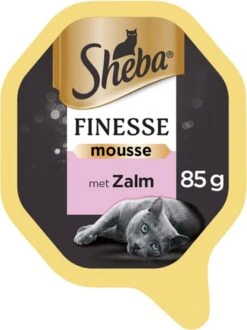 Sheba Finesse - Katten Natvoer - Mousse - Zalm - 22 X 85 Gr 9 Sheba Finesse - Katten Natvoer - Mousse - Zalm - 22 X 85 Gr -Kattenspeelgoed Winkel 899x1200 3