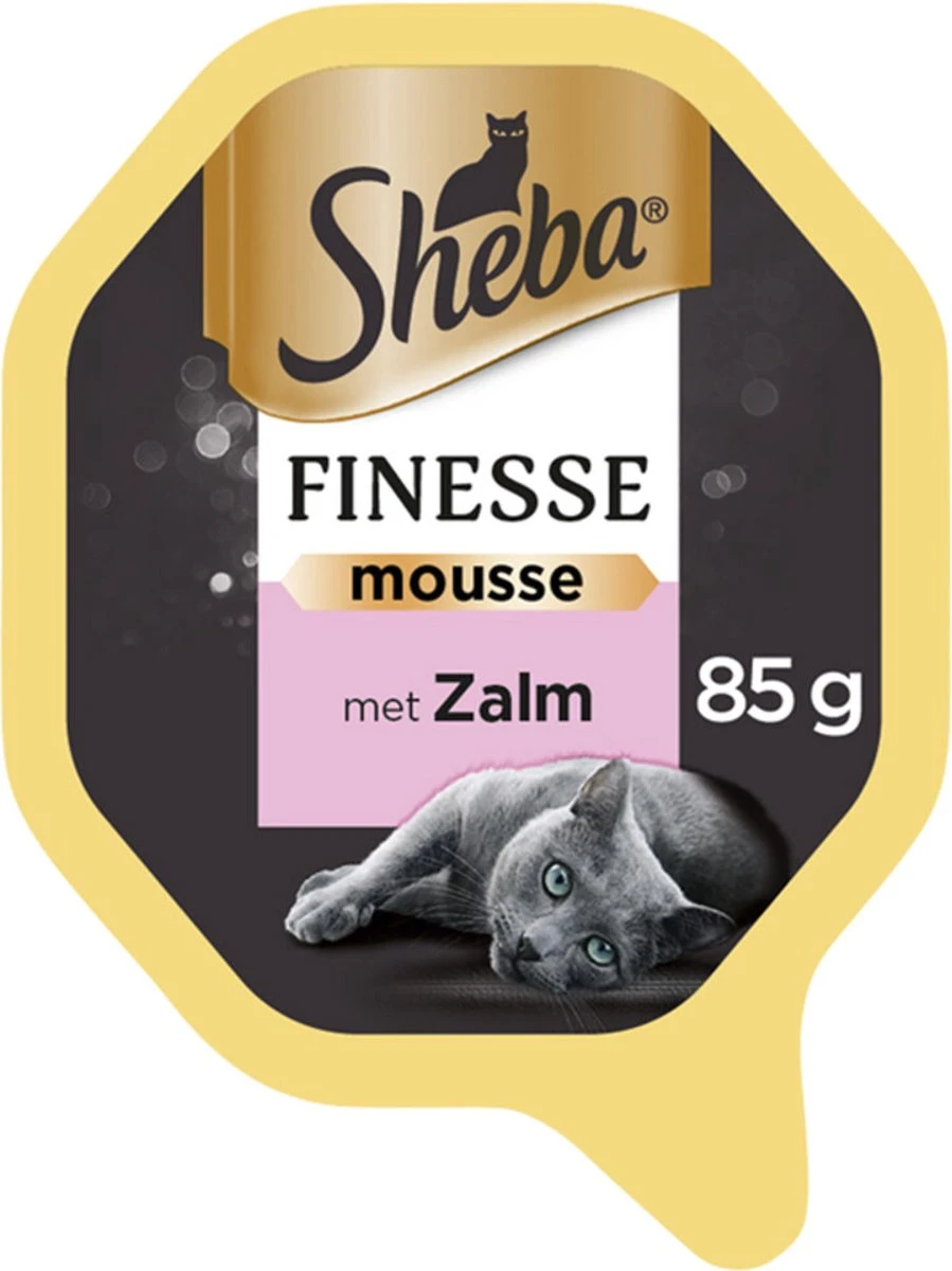 Sheba Finesse - Katten Natvoer - Mousse - Zalm - 22 X 85 Gr 6 Sheba Finesse - Katten Natvoer - Mousse - Zalm - 22 X 85 Gr - Afbeelding 4